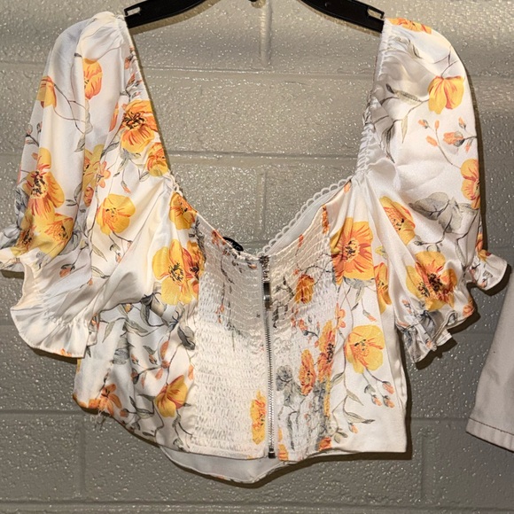 Fashion Nova Floral Crop Top and Skirt Set - Picture 3 of 8